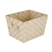 Simplify Small Woven Storage Bin in Ivory