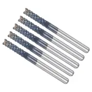 12x3mm Tungsten Carbide CNC End Mill CNC Router Bits Right Hand 5pcs