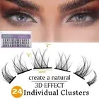 Volume C Curl Lashes 3D 24 Clusters Individual Lash Lash Extension Kit DIY