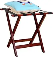 Room Hard Bamboo Wood Luggage,White Finish Hotel Solid Wood Folding Luggage Rack,Suitcase Luggage Rack Travel Break Stool,Suitcase Stand-4 Colors Black