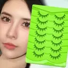 5/7 Pairs 3D Anime False Eyelashes Wispy Mink Lashes Manga Lashes for Women