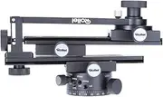 Rollei Panoramic Head 200 Mark II - Tripod Head for Multi Row Panoramic Photos, Max. Load of 3 kg and ARCA Swiss Compatible - Black