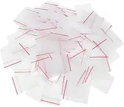 SOPOTUTU 100Pcs Miniature Clear Storage Bags with Self Seal Feature Compact Mini Pouches for Dollhouse Accessories for Organizing Items and Stall