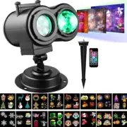 16 Patterns Christmas Projector Lights 2 in 10 Water Wave LED Laser Projection