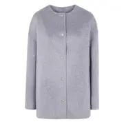 [Lou Lou De Saison] Lou Lou De Saison Button-front Wool Coat 38 FR GREY