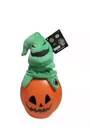 Disney Nightmare Before Christmas Musical Animated Plush Oogie in Pumpkin