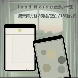 ipad電子手帳｜goodnotes5康奈爾筆記模板/可跳轉/迷戀小幸運