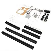 Aluminum Computer Case with Heat Dissipation for ITX, Lightweight DIY Open Frame Bare Building Blocks Frame Chassis for PC with ATX Power, Support Stacking