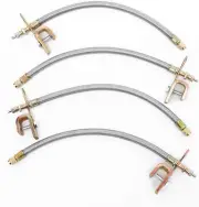 Tiziri Valve Stem Extension 4PCS 7" 7Inch Extension, Sliver