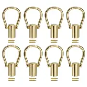 0.51" Cord End Cap Terminator Cord for Tassel Jewelry Making 8Pcs Gold