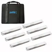 EASTTOP Harmonica Set 24Hole Professional Tremolo Professional Harmonica 7-set