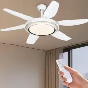 Phylluz 52'' Ceiling Fans with Lights and Remote Modern Chandelier Ceiling Fa...