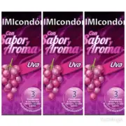 simicondon latex sabor y aroma uva 3 piezas preservativos