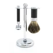 Edwin Jagger 3-Piece Chrome Lined Double Edge Shaving Set S81M8611