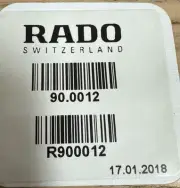 Genuine Rado Waterproof Set 90.0012 For R20383142