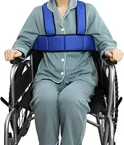 Wheelchair Safety Belt Torso Support Vest, Adjustable Whole Body Safety Belt to Prevent Tilting or Falling, Suitable for Wheelchair Restraint Belts for Patients, The Elderly and The Disabled