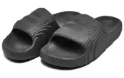 Size 13 - Adidas Adilette 22 Slides 'Grey/Black' - HP6522