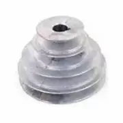 Die Cast V Groove Four Step Pulley for Fractional Horsepower Use - 1/2 Inch Bore