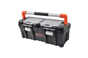Tactix 660mm Heavy Duty Tool Box with 2 Removable Organisers