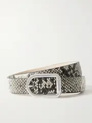 [Déhanche] Déhanche - Snake-effect Leather Belt - Snake print - large large Animal print