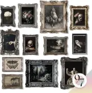 97 Decor Dark Academia Wall Art Prints - Gothic Bedroom Decor, Vintage