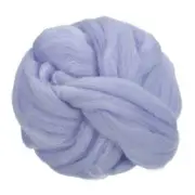 Needle Felting Wool, 3.5 Oz Nature Fibre Wool Yarn Roving (Grey)
