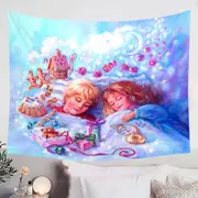 Vintage Fairytales Art Painting Sweet Candy Dreams Tapestry