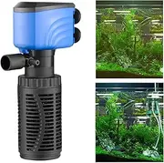 Fish Tank Water Filter | Pond Fountain Filter Powerful Pump,Internal Aquarium Filtration Quiet Cleaning Machine for Living Room Workplace Bedroom