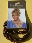 Hair2wear Christie Brinkley Thick Braid HeadBand MEDIUM RED with RED HI-LIGHT