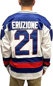 [My Party Shirt] Mike Eruzione #21 American Team White Hockey Jersey
