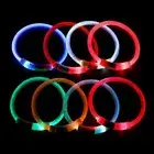 Rechargeable Night LED Dog Collar USB Glow Flashing Light Up Pet Collars Safety