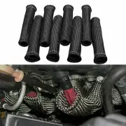 Black 2500° SPARK PLUG WIRE BOOTS HEAT SHIELD PROTECTOR SLEEVE COVER SBC BBC 454 (for: Porsche)