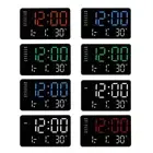 Functional 10.5Inch Digital Clock with Color LED Display, Date, Temperature