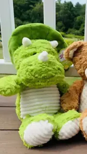 Spark Create Imagine Triceratops Dinosaur Plush Cuddle Animal Rattle Crinkle Toy