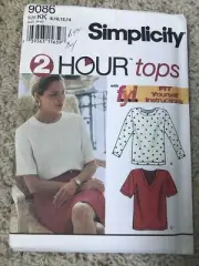 Simplicity 9086 Misses’ Pullover Tops Sewing Pattern - Uncut