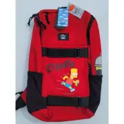Vans X Simpsons El Barto Backpack Off The Wall Skate Bag Bart Simpson NEW!