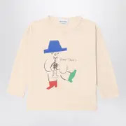 [Bobo Choses] Magic Flute Player T-shirt ivory 8/9 Y White