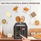 Toaster 2 Slice Stainless Steel Bread Toaster With Lcd Display And Touch Buttons