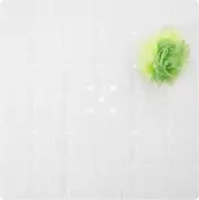 Square Non-Slip Shower Mat for Textured Surface, 21X21 Inches, White