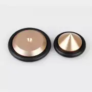 4x 23mm Aluminium Speaker Spike+Pad Base Amplifier Isolation Stand Feet #Copper