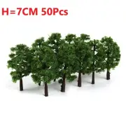50Pcs-Model Trees Train Railroad Micro Landscape Layout Diorama Scale Tree 7cm