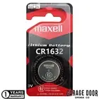 Maxell CR1632 3V Lithium Button Battery, DL1632 ECR1632 KCR1632 BR1632 | 10x