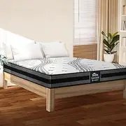 Bedra Bedding King Single Mattress 18cm Zoned Bonnell Spring Bed Mattress with Silver-Ion Fabric Medium Firm