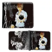 New Light Yagami DEATH NOTE BiFold Wallet Desu Noto Credit Card Billfold