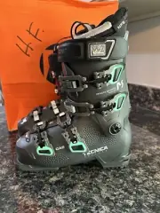 Tecnica Mach Sport MV 85 W Gw graphite womens sz 6.5 grey ski boots. NWB