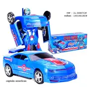 Captain America Cars Robot for Kids Remote Control Transformer robot Car Toys