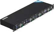 UCTRONICS Pi Rack Pro for Raspberry Pi 4B, 19" 1U Rack Mount, Support for 4 2.5" SSDs, Secure Shutdown, 0.96" Color Display