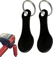 Cart Tokens - Durable Shopping Cart Trolley Tokens with Key Rings - Coin Pound Shopping Keyring Clasp Supermarket Locker Gift M/b