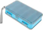 Abaodam Multifunctional Fishing Lure Box Splashproof Plastic Storage Holder with Multiple Compartments for Tackle and Bait for Lure Fishing and Outdoor Use