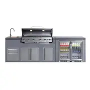Everdure Neo Brighton 6 Burner BBQ Island Module Bev Cooler